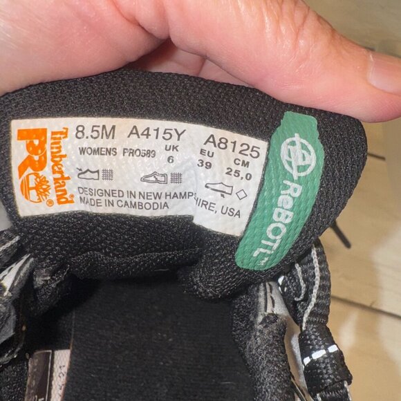 Timberland PRO Radius SD10 Safety Toe Work Shoes Women's Size 8.5 M Black PRO589 - Picture 9 of 12